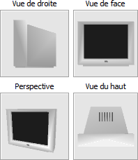 TV CRT - silver